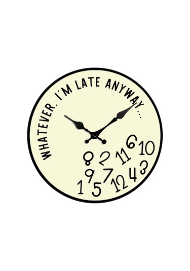 Homyl Duvar Dekoratif Saat Ev Asma İç Mekan Yatak Odası Oturma Bej