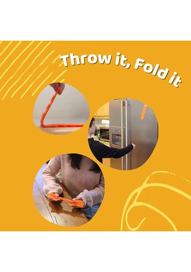 Moveevo Renkli Veya Turuncu Silikon Oyuncak - 24x4x0.5cm - 19g Rastgele Renk