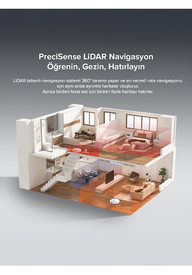 Roborock Q8 Max Pro Akıllı Robot Süpürge  Beyaz