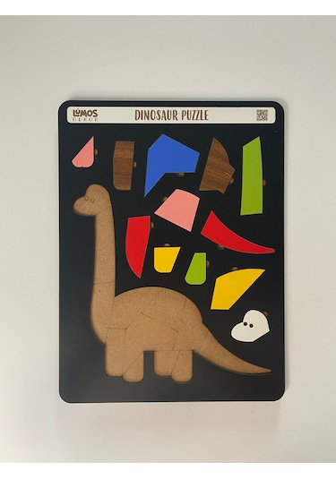 Dinosaur Sevimli Dinozor Çocuklara Özel Yapboz Tablo