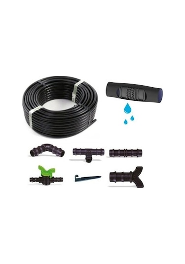 300 Mt Delikli Damlama Sulama Sistemi Bahçe Ve Ek Parçaları