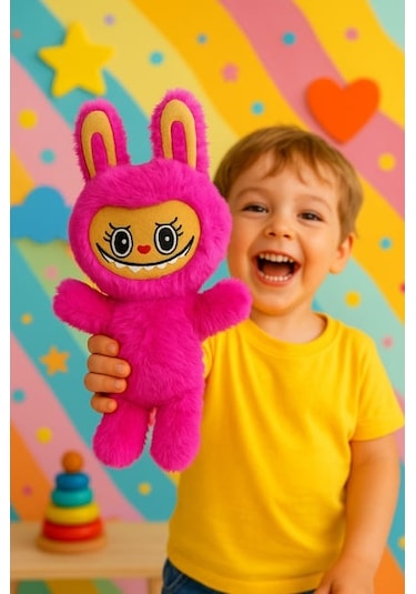 Labubu Peluş Bebek Dekoratif Oyuncak, Uyku Arkadaşı Labubu Oyuncak - Diğer