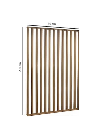 Ahşap Çıtalı Paravan Oda Ayırıcı Seperatör Duvar 150x200 Cm