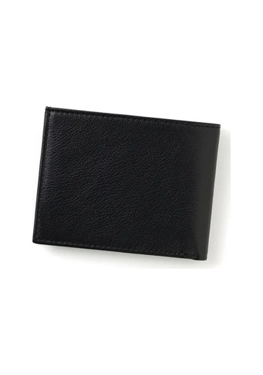 Dean Erkek Siyah Deri Cep Tasarım Çok Bölmeli Rfid Korumalı Cüzdan Siyah