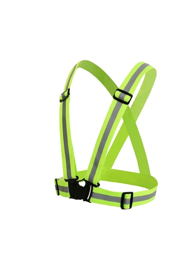 Yüksek Görünümlü Reflektörlü Pratik Şerit Ikaz Yeleği ( Esnek )