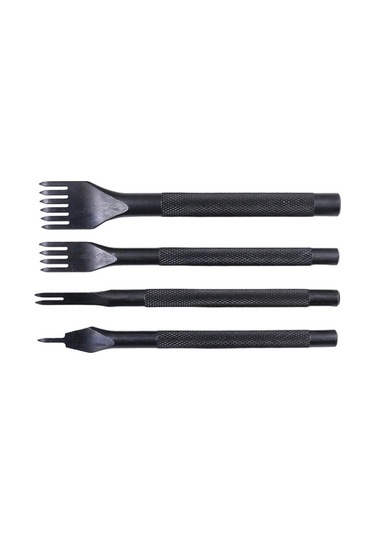 Trendooze Zımbalar Seti Sanatları Punch Prong El Dikiş Deri Delik Aracı Adet 6 4 4 3mm 2 1 Ap