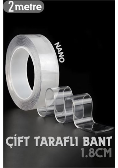 Turk 2 Metre Çift Taraflı Yapıştırıcı Bant Çivisiz Montaj