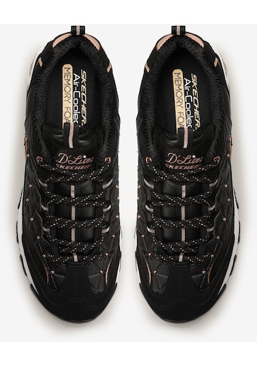 Skechers D'Lites  -  Glamour Feels Kadın Sneakers - Siyah 13087 BKRG Siyah