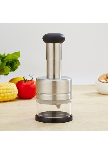 Dancemonkey Cbtx Çelik Sebze Kesici Mutfak Aletleri Soğan Ve Sarımsak Presi Gümüş