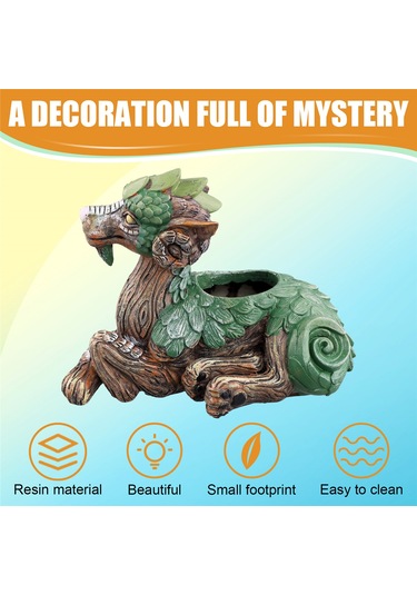 Fantastik Hayvanlar Saksılar Etli Bitki Saksıları Bahçe Heykeli B