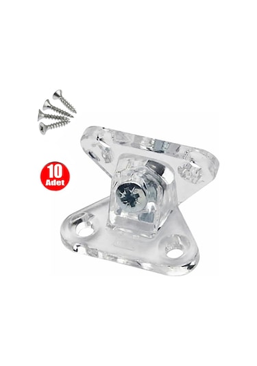 Aletçantam Şeffaf Açılı Bağlantı Mobilya Dolap Köşe L Gönye - 10