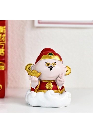 Suntek Çin Figürleri Heykel Dekorasyonu Zenginlik-tanrısı