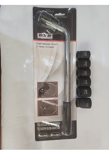 Teleskopik Bijon Anahtarı, 45cm Kol Ve 1/2 Lokmalar