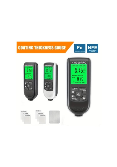 Honeybeeshop Siyah Araba Boya Kalınlık Ölçer 0 2000um Fe Nfe Manuel Kaplama Metre Otomotiv Aletleri Hw300pro