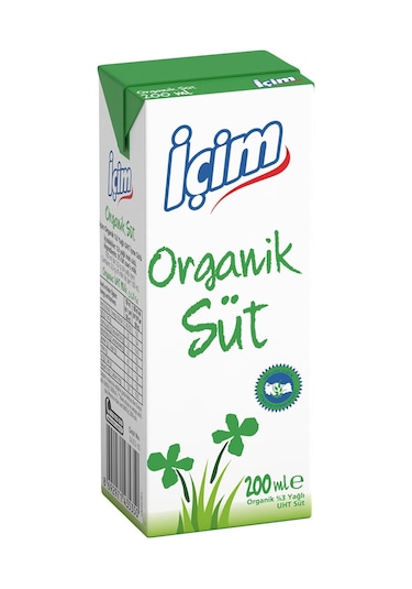 İçim Organik Süt 200 Ml X 24 Adet