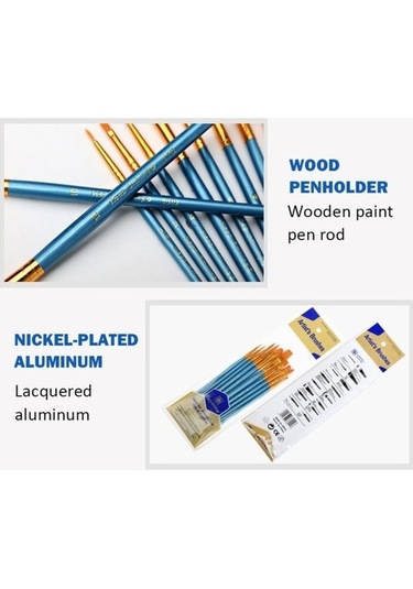 Willowhaven Suluboya Toz Boya Fırçası - Resim Sanatı Malzemeleri - Standart Paket