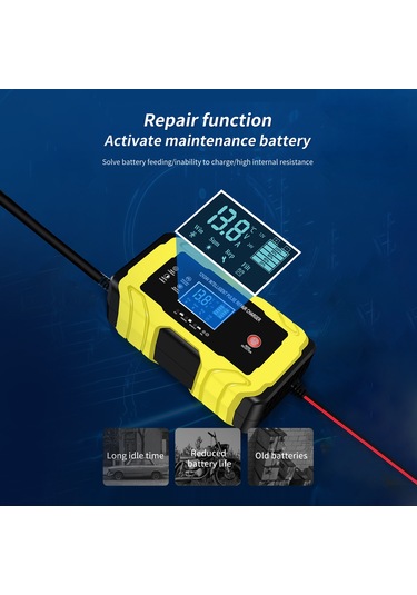Tenfowee 180w Akıllı Tamir Şarj Cihazı - 12v/24v Otomatik, Kurşun Asit Piller İçin, Fan Soğutmalı, Çoklu Koruma