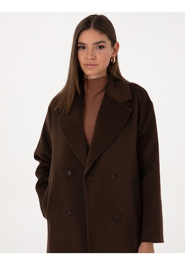 Pierre Cardin Kadın Kahverengi Kaban 50308929-vr029 Kahverengi