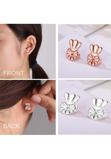 6 Çift Küpe Kaldırıcı Küpe Güvenli Arka Kısımlar Ayarlanabilir