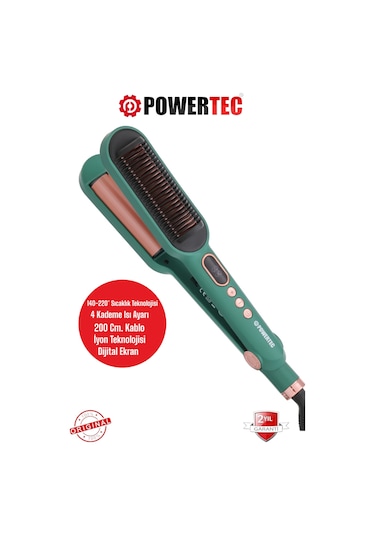 Powertec TR-2820 Fırçalı Dalgalı Ionic Saç Düzleştirici