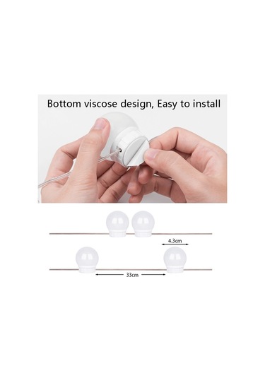 Led Ayna Ön Lamba Ampuller, Güç Kaynağı: 2 Led For 2 Leds