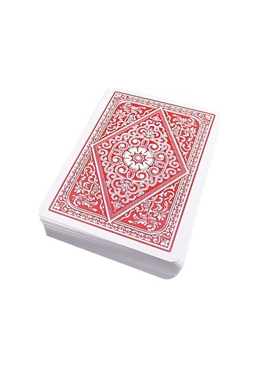 Kırmızı Pvc Plastik Su Geçirmez Jumbo Blackjack iskambil Oyun Kağıdı cin443kr