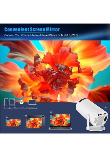 Taşınabilir Android Tv Özellikli Projeksiyon