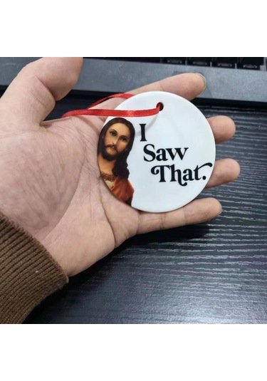 Qingmipy "özel Tasarım Beyaz Seramik Noel Süsü - İsa'nın Doğuşu Temalı Dekor, Hediye" Çok Renkli