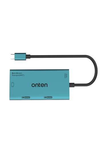 Cbtx Onten M206 4'ü 1 Arada Usb-c Hub Adaptörü Type-c - Çift Hd+vga+3,5mm Video Dönüştürücü Desteği 4k / 60hz