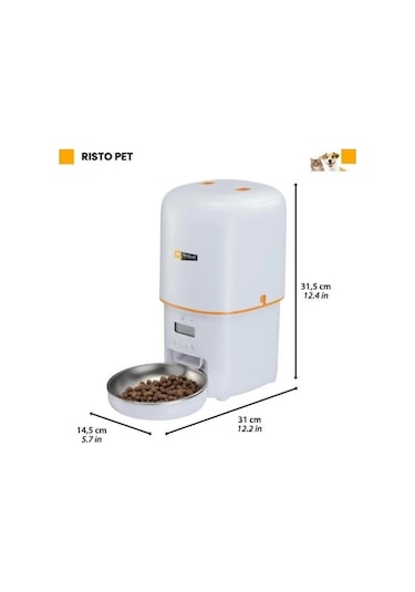 Ferplast Risto Pet Otomatik Kedi Ve Köpek Mama Kabı 4lt