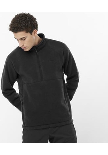 Salomon C22838 Chroma Fleece Pullov Hz Erkek Polar - Siyah Siyah