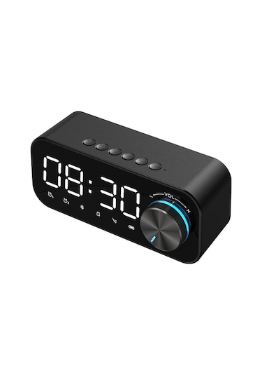 Valkyrie Bluetooth Şarjlı Alarmlı Usb/Sd Aynalı Masa Saati