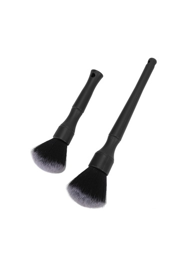 Moveevo 2 Adet Otomobil Detay Fırçası - İç Ve Dış Temizliği, Boşluklar Ve Zarf Noktaları İçin Dayanıklı Nilon Fiber + Abs Malzeme