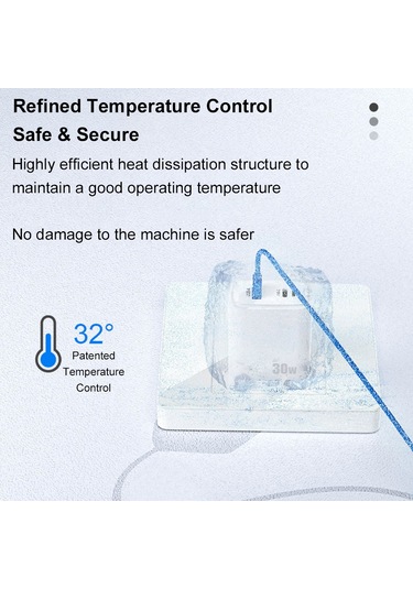 Maiyame Pd30 W Çift Hızlı Şarj Fişi Pd3.0 Hızlı Şarj Protokolü Yüksek Verimlilik Çoklu Cihaz Şar