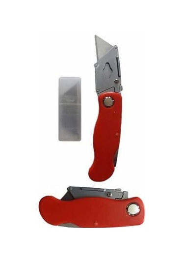 Katlanabilir Halıfleks Maket Bıçağı Üçgen Uçlu Falçata