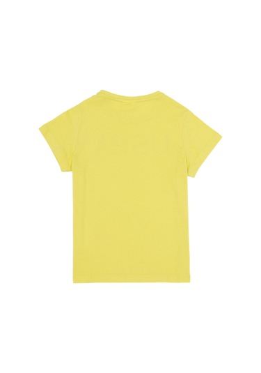 Çocuk Basic Bisiklet Yaka Tişört Cıtron