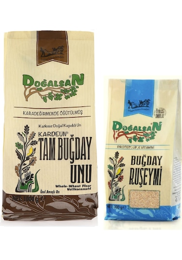 Doğalsan Tam Buğday Unu 1 KG + E Vitaminli Buğday Ruşeymi 300 G