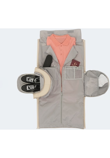 Forelli TRAVELLER Unisex  Krem Seyahat Çantası