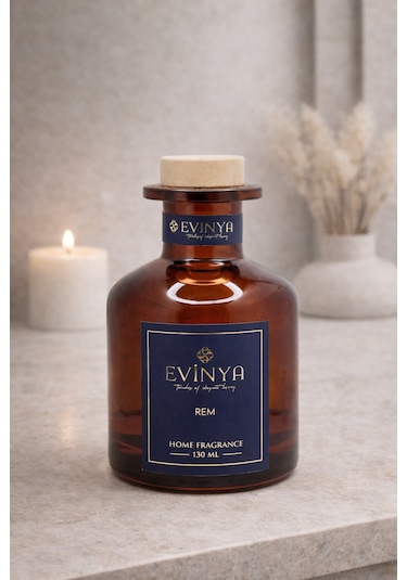 Rem Bambu Çubuklu Oda Kokusu 130 Ml Derin & Rahatlatıcı Reed Diffuser Elma
