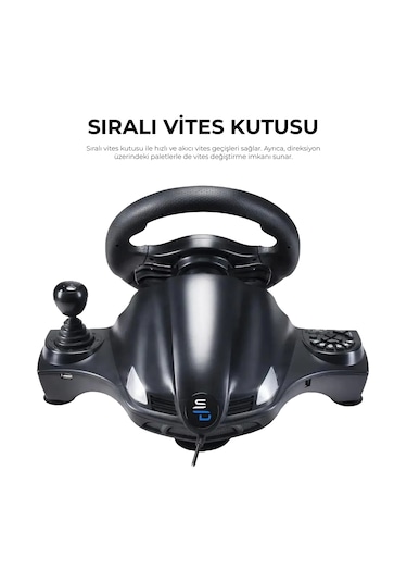 Subsonic Gs-750 Ps3/ps4/pc/xboxone/xbox360 Oyun Direksiyon Seti