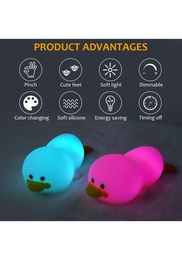 Duck Silikon Gece Lambası Diğer