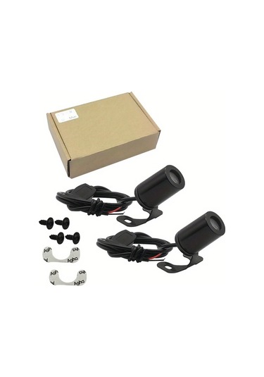 Chuangyinshop 2pcs Angel Wings Led Motorcycle Dekoratif Işık Ice Blue Evrensel Fit Kolay Kurulum