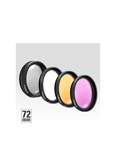 Polaroid Filtre Kit 72 MM 4'lü