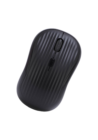 Mufunye Kablosuz Bluetooth 2.4g Çift Modlu Şarj Edilebilir Sessiz Fare - 800/1200/1600 Dpı - Telefon, Tablet, Laptop Uyumlu - Siyah
