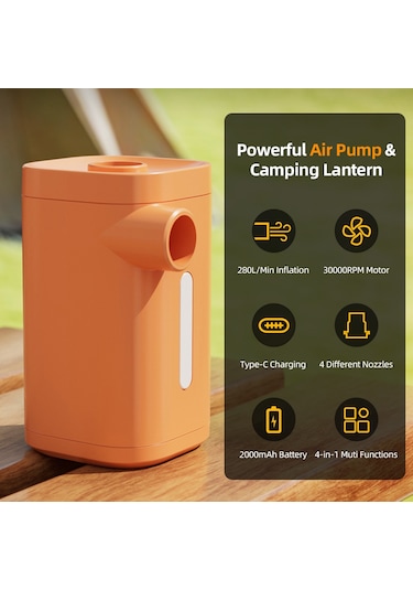 Tenfowee Portatif Li-pillu 50w Hızlı Şişirici-üfleyici, 30000rpm Motor, 280l/dak, 2 Vites, Işık Fonksiyonu, Type-c Şarj, 4 Uç, 2000mah, Turuncu Tenfowee Portatif Li-pillu 50w Hızlı Şişirici-üfleyici, 30000rpm Motor, 280l/dak, 2 Vites, Işık Fonksiyonu, Type-c Şarj, 4 Uç, 2000mah, Turuncu