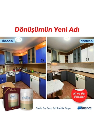 Bianca Stella Su Bazlı Saf Akrilik Boya 1 L Kardelen