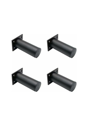 Novahub Mat Siyah Ayarlanabilir Mobilya Ayağı Seti, Alüminyum Alaşımlı 38x120mm, Dolap Sehpası İçin Tv Dolabı Ayakları, Kanepe Destek Ayağı -
