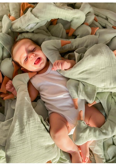 Organik Küçük Ördek Uyku Arkadaşı Yeşil Yeşil