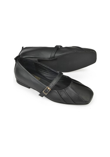 Ziya, Kadın Hakiki Deri Babet 1531054z3436 Siyah 1531054z3436 000 Siyah