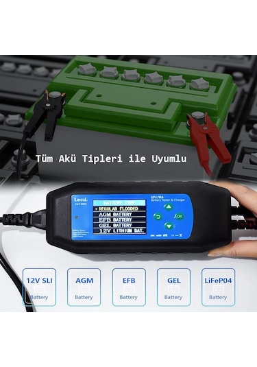 Lancol Akü Test Ve Sarj Cihazi 12v/8a Cat-280